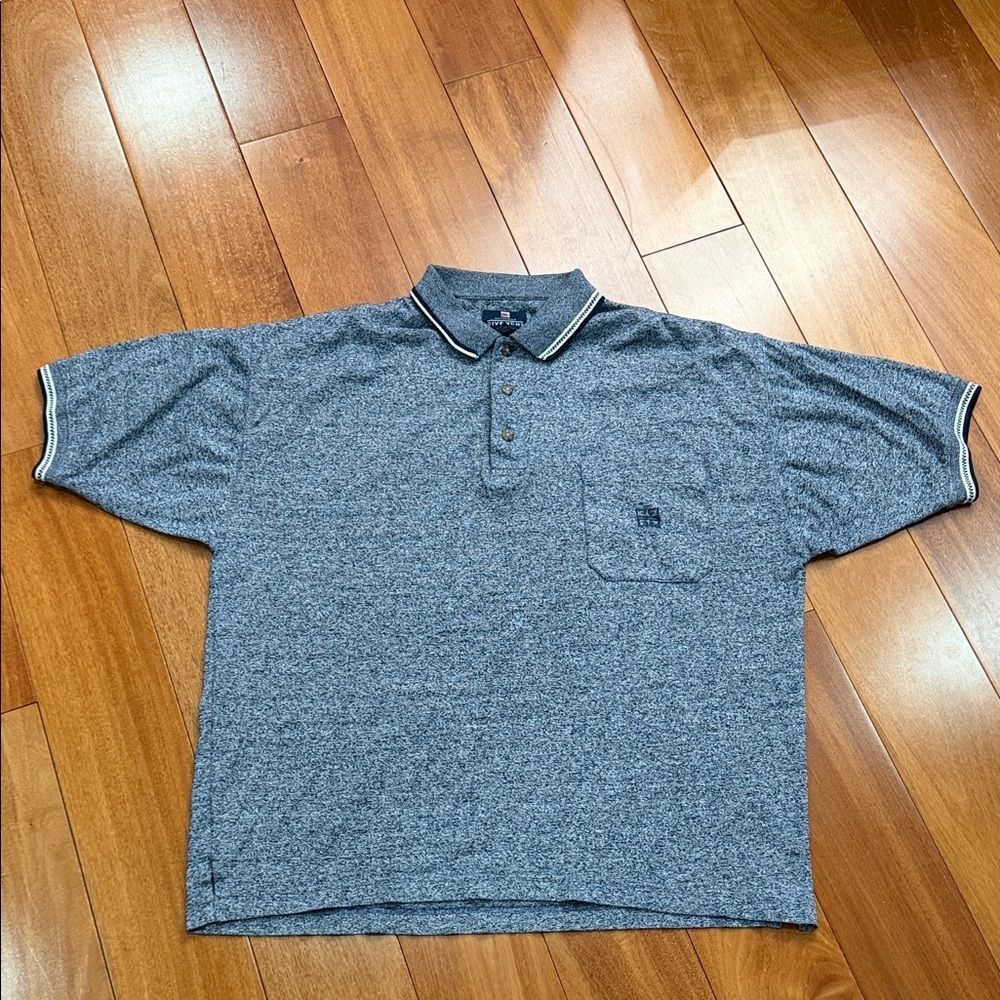 Givenchy Men’s Charcoal Activewear Polo Shirt‎ Golf Gray Cotton Knit Size L